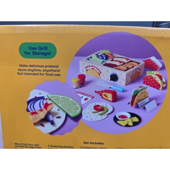 Gigglescape Taco Night Playset Kids Pretend Food Cooking Toy Set - Picture 7 of 7